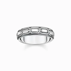 Clearance Bague écailles de crocodile, argent noirci Femme Bagues|Bagues