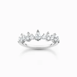 Store Bague cristaux de glace silver Femme Bagues