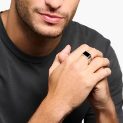 Cheap Bague noir Femme Bagues|Bagues