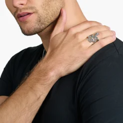 Fashion Bague noirci serpent Femme Bagues|Bagues