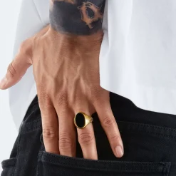 Flash Sale Bague noir-or Femme Bagues|Bagues