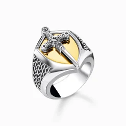 New Bague épée or Femme Bagues|Placage Or 18 Carats - Argent 925