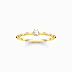 Store Bague pierre blanche or Femme Bagues