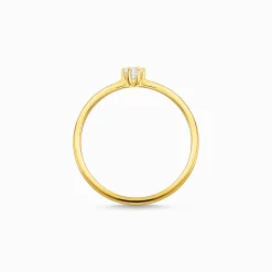 Store Bague pierre blanche or Femme Bagues