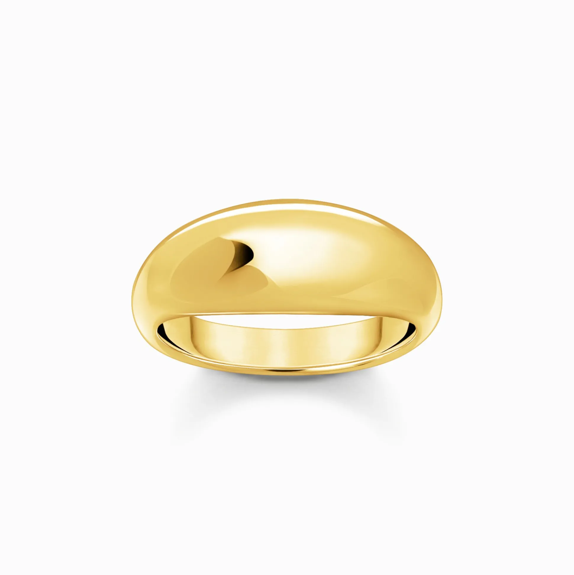 Sale Bague plaquée or au design intemporel Femme Bagues|Placage Or 18 Carats - Argent 925
