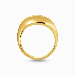 Best Sale Bague plaquée or de forme organique Femme Bagues|Placage Or 18 Carats - Argent 925