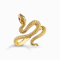 Fashion Bague serpent Tempting Romance plaquée or Femme Bagues|Placage Or 18 Carats - Argent 925
