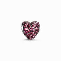 Outlet Bead cœur avec pavé rouge Femme Beads