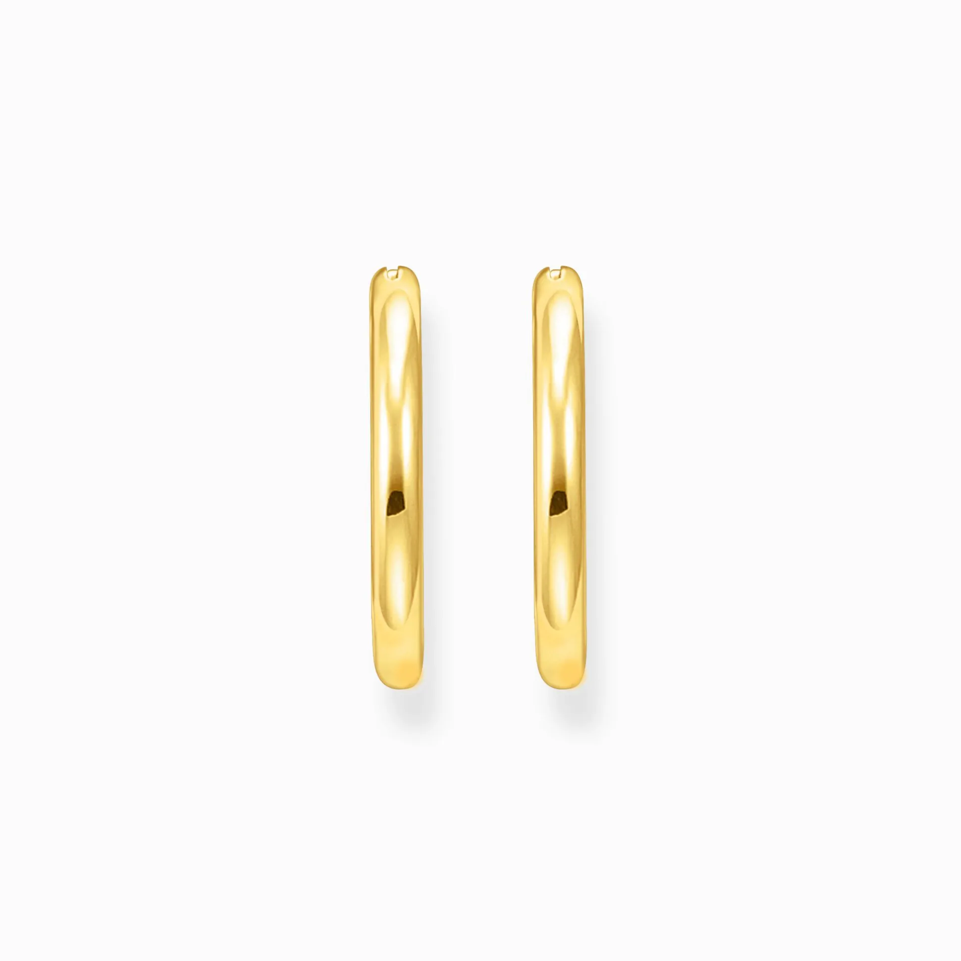 Fashion Boucles d'oreilles classiques plaquées or de forme plus large Femme Créoles
