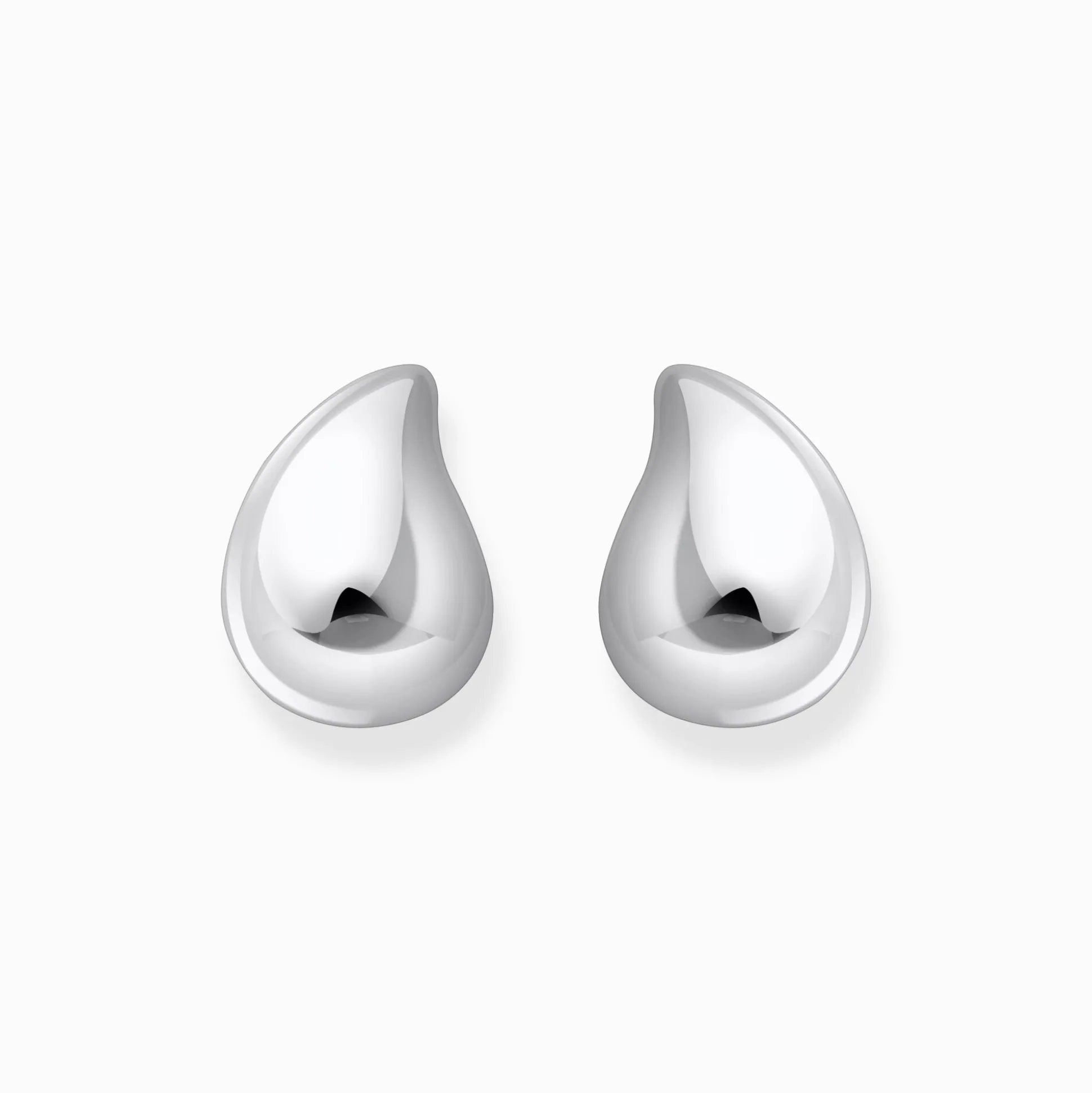 Sale Boucles d'oreilles en argent en forme de goutte organique Femme Boucles D'oreilles|Argent 925