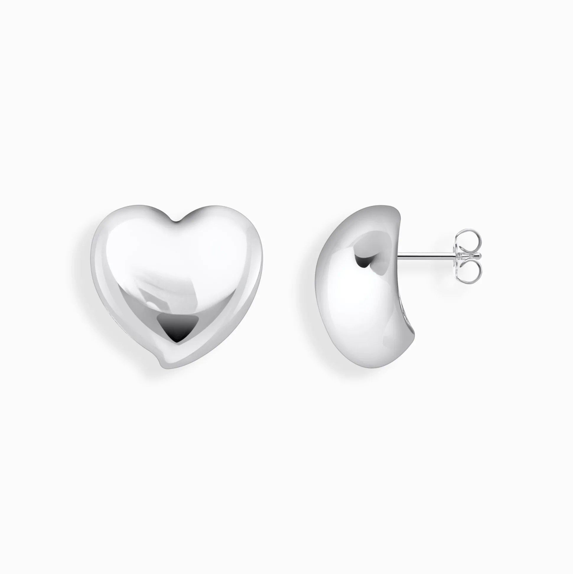 Hot Boucles d'oreilles en argent en forme de cœur Femme Boucles D'oreilles|Argent 925