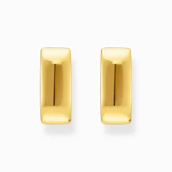 Outlet Boucles d'oreilles en plaqué or de forme angulaire Femme Créoles