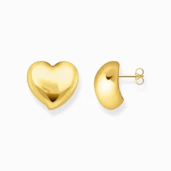 Clearance Boucles d'oreilles plaquées or en forme de cœur Femme Boucles D'oreilles|Placage Or 18 Carats - Argent 925