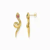 New Boucles d'oreilles serpent or Femme Boucles D'oreilles