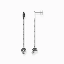 Store Boucles d'oreilles tête de mort Femme Clous D'oreilles