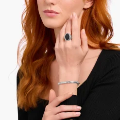 Best Bracelet à motif pelage, argent noirci Femme Bracelets|Argent 925