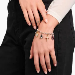 Online Bracelet avec pendentifs True Romance en argent Femme Bracelets|Argent 925