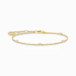 Discount Bracelet blanche pierres or Femme Bracelets|Placage Or 18 Carats - Argent 925
