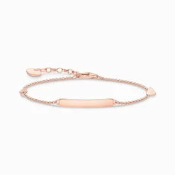 Sale Bracelet classique avec cœur & infinité or rose Femme Bracelets|Placage Or Rose 18 Carats - Argent 925