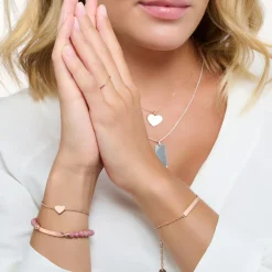 New Bracelet classique dots or rose Femme Bracelets|Placage Or Rose 18 Carats - Argent 925