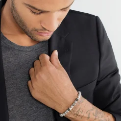 Shop Bracelet croix et tête de mort Femme Bracelets|Bracelets