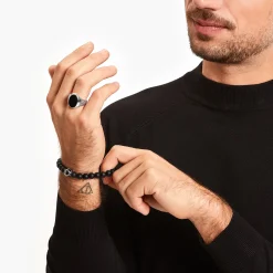 Sale Bracelet croix noir Femme Bracelets|Bracelets