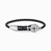Sale Bracelet cuir croix Femme Bracelets|Bracelets