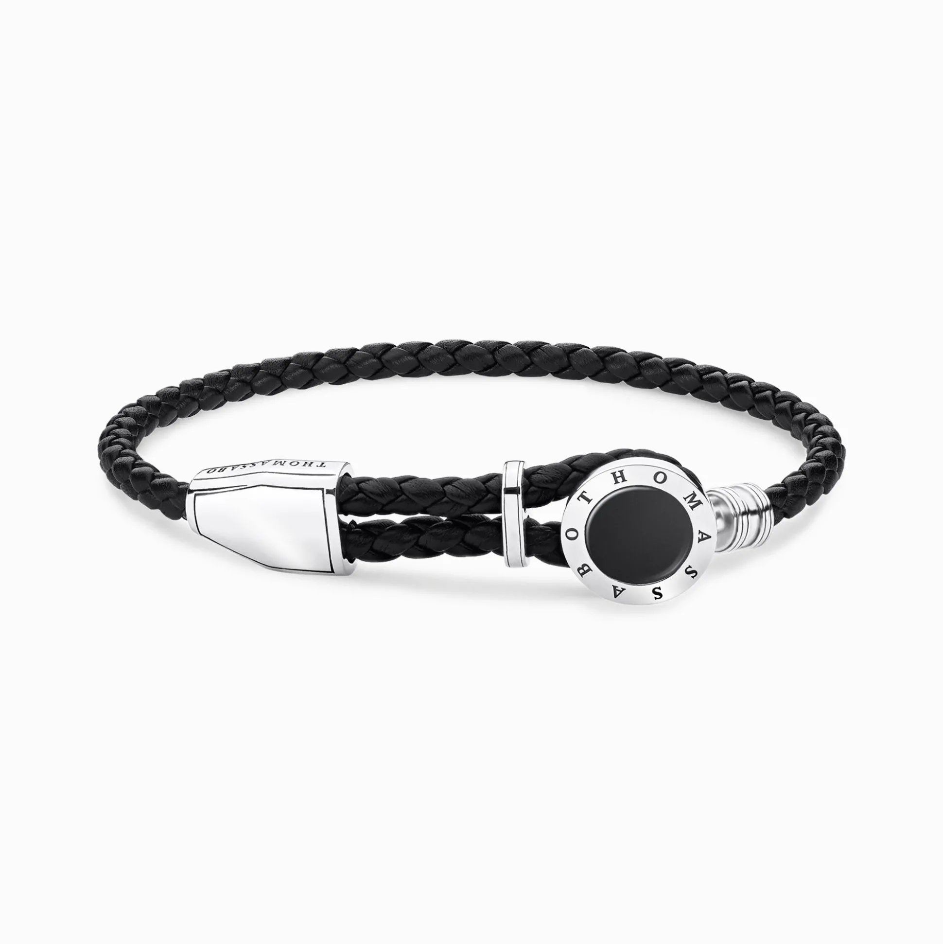 Shop Bracelet cuir médaille noir Femme Bracelets|Bracelets