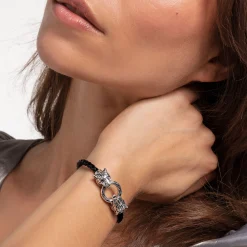 Best Sale Bracelet cuir tigre Femme Bracelets|Argent 925