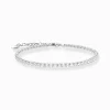 New Bracelet de tennis en argent avec zircon blanc Femme Bracelets|Argent 925