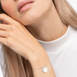 Cheap Bracelet médaille argent Femme Bracelets