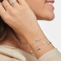 Best Sale Bracelet papillon pierres blanches Femme Bracelets