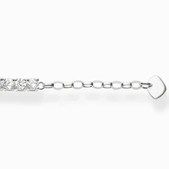 Best Sale Bracelet rivière avec pierres blanches argent Femme Bracelets