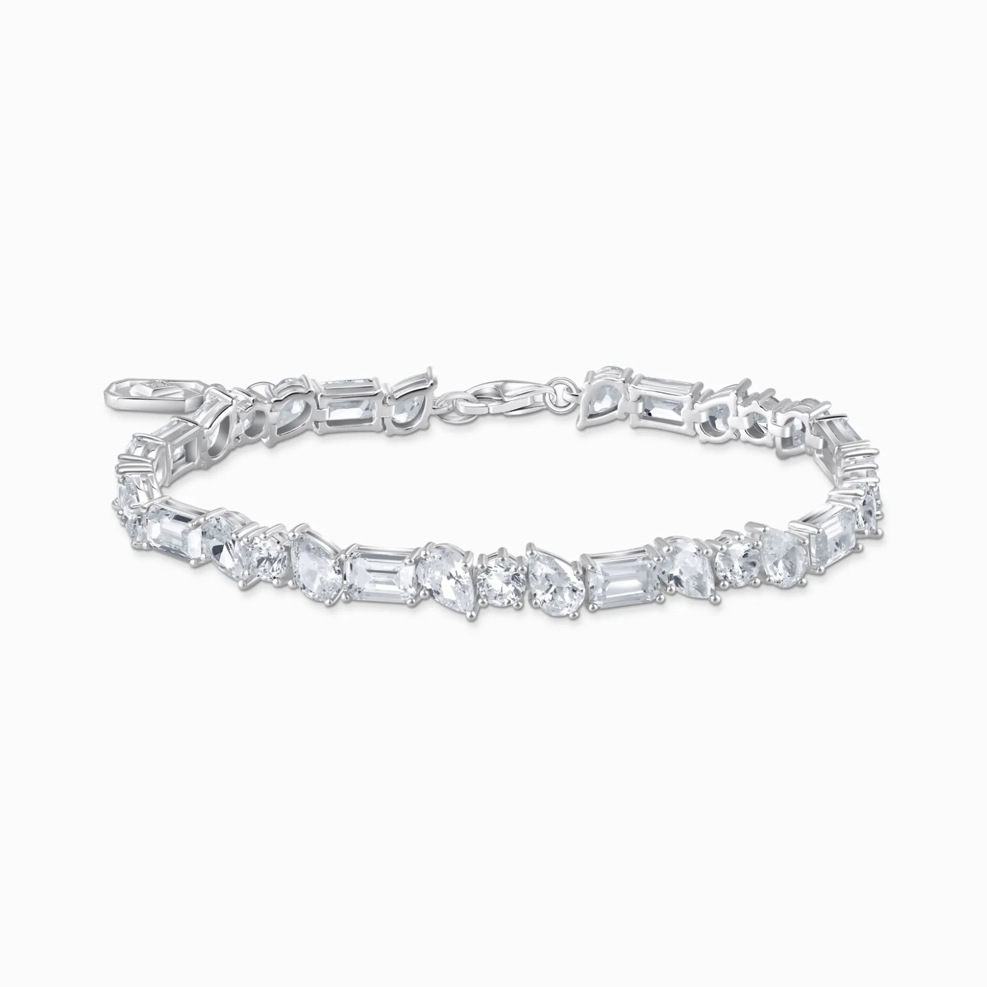 Discount Bracelet rivière en argent avec 31pierres blanches Femme Bracelets|Argent 925