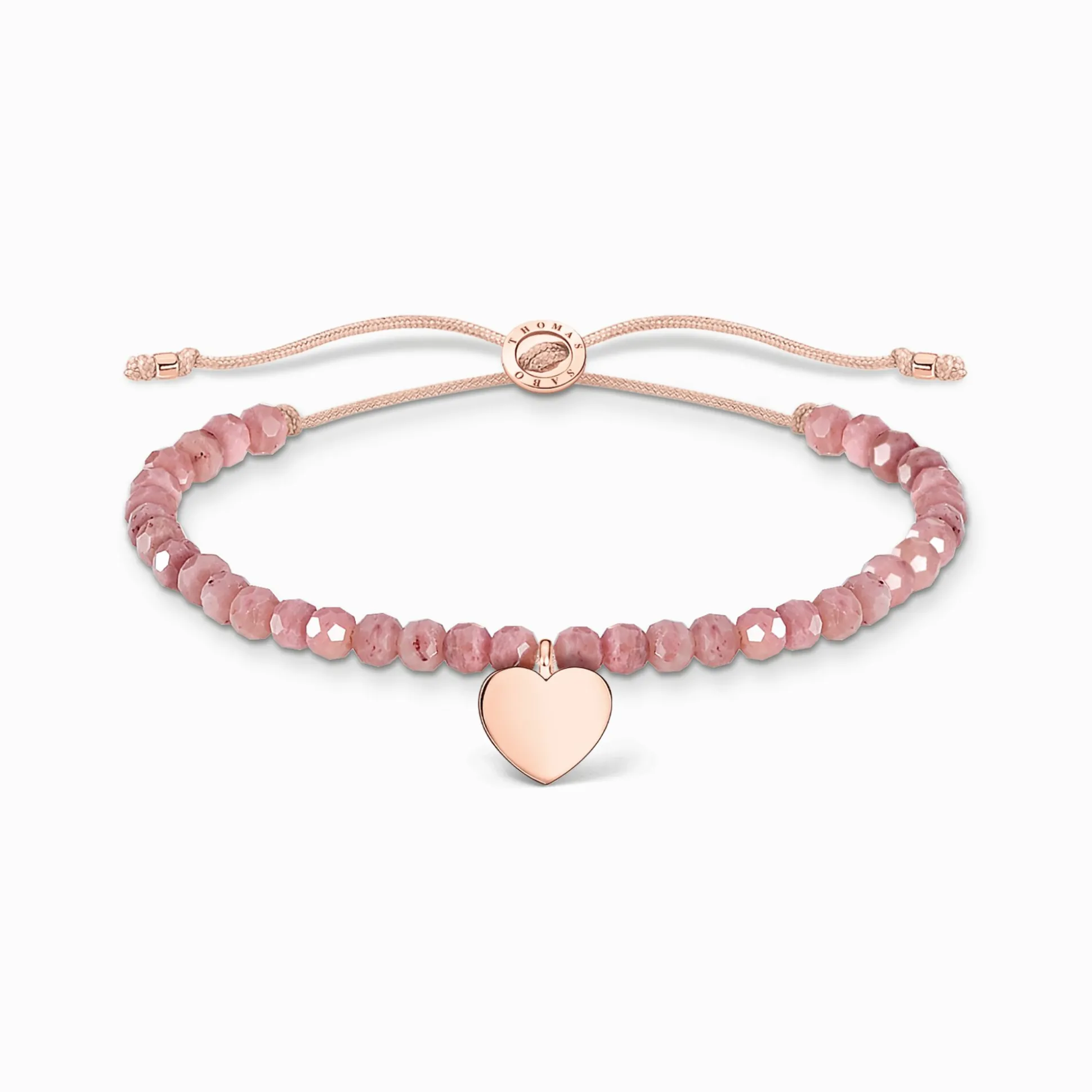 Discount Bracelet rose perles cœur or rose Femme Bracelets|Placage Or Rose 18 Carats - Argent 925