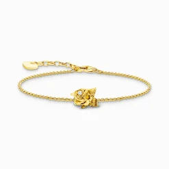Cheap Bracelet Roses Romance plaqué or Femme Bracelets|Placage Or 18 Carats - Argent 925