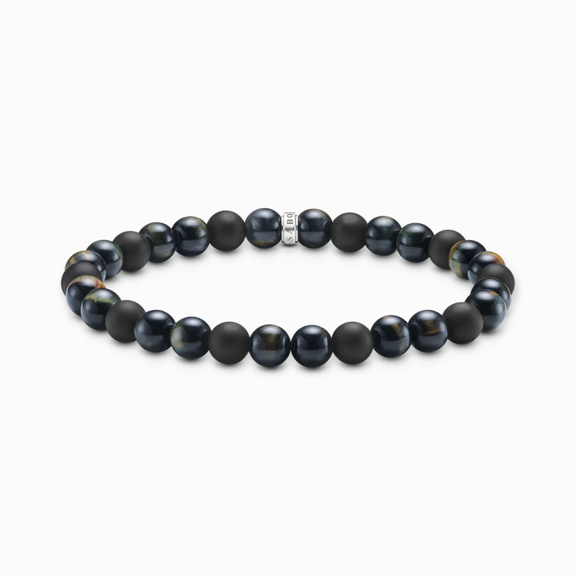 Sale Bracelet talisman avec des Beads en oeil de tigre et en obsidienne Femme Bracelets|Bracelets