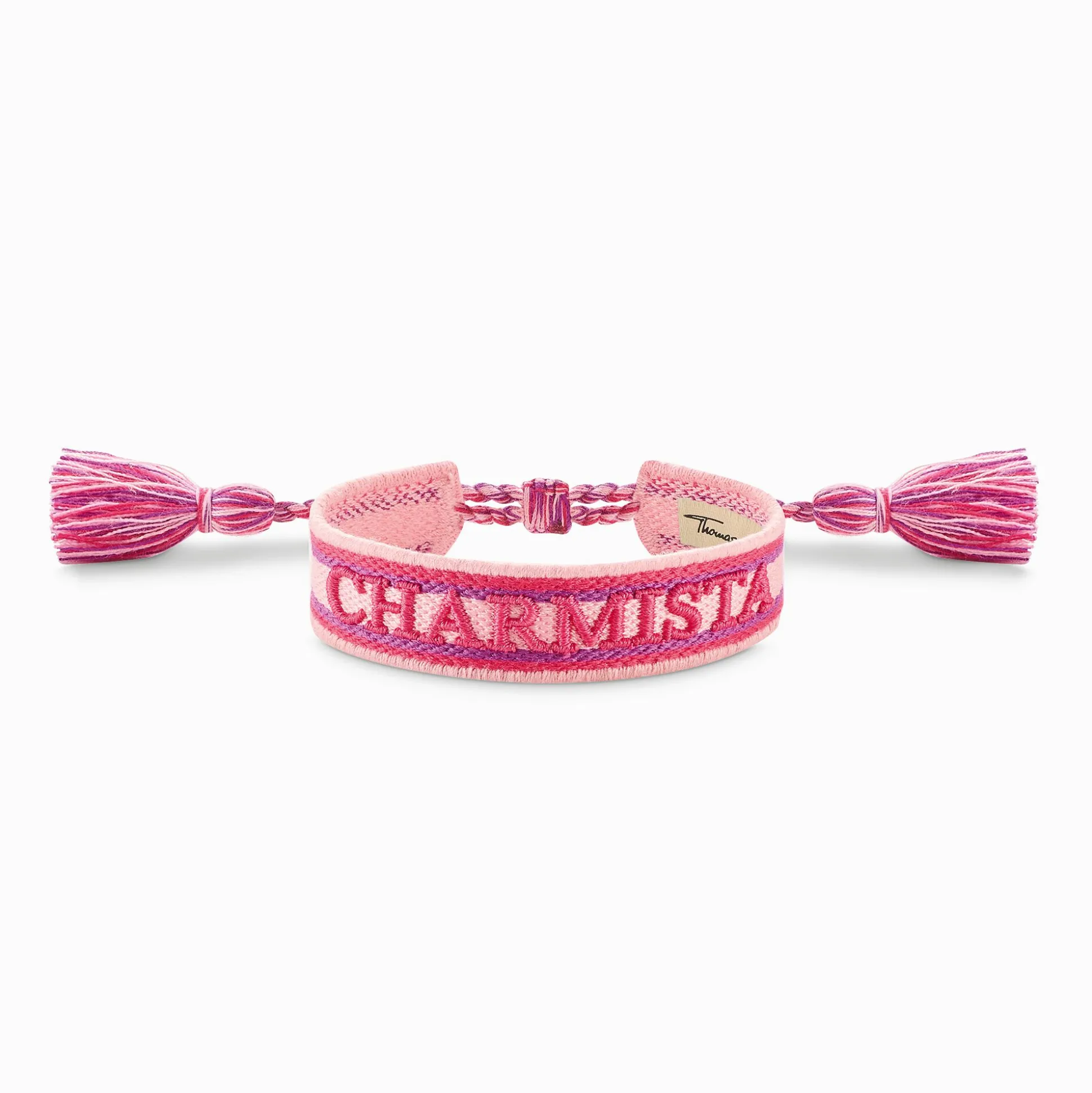 Clearance Bracelet tissé Charmista rose, rose fuchsia et violet Accessoires