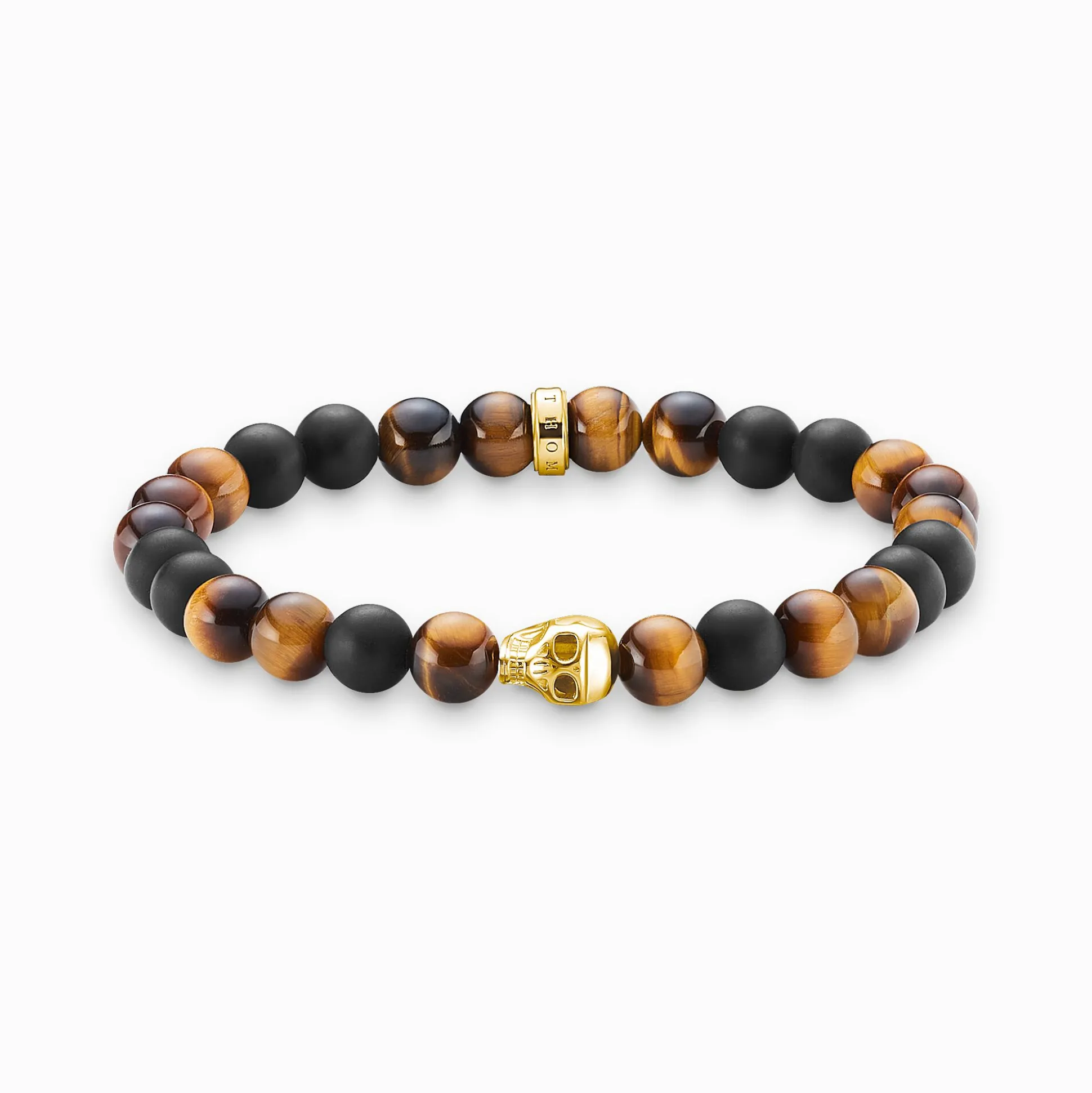 Best Sale Bracelet tête de mort marron Femme Bracelets|Placage Or 18 Carats - Argent 925