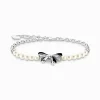 Online Bracelets à boucles avec perles Lovely Romance Argent Femme Bracelets|Argent 925