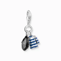 Outlet Breloque Charm béret basque et marinière en argent Femme Charms|Charms