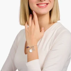Best Breloque Charm chiffre 5 en argent, ornée de pierres blanches Femme Charms|Charms