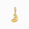 Best Sale Breloque Charm croissant plaquée or Femme Charms|Charms