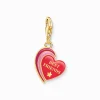 Flash Sale Breloque Charm cœur BESTFRIENDS plaquée or Femme Charms|Charms