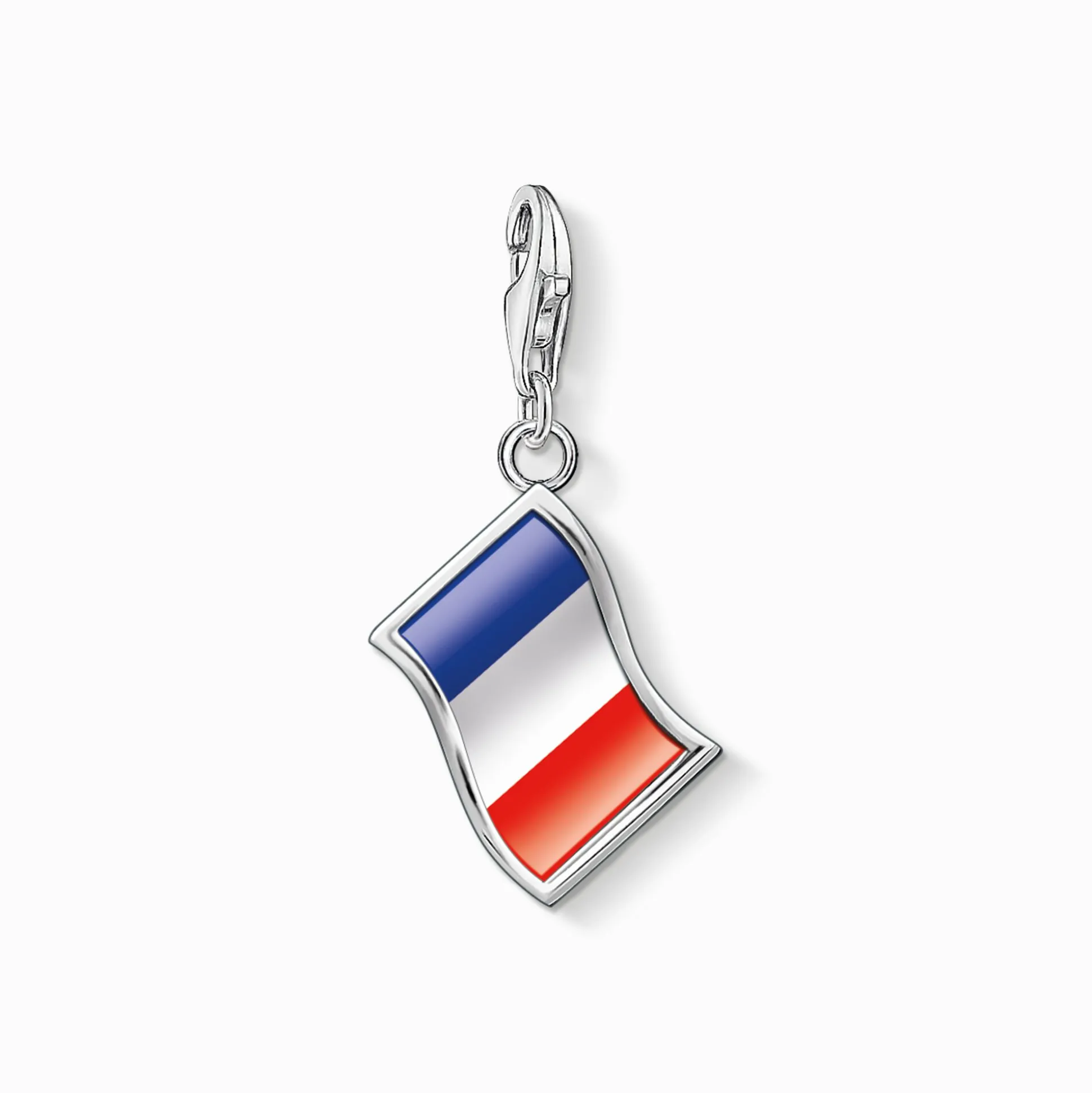 Best Breloque Charm en argent drapeau français Femme Charms|Charms