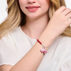 Store Breloque Charm en argent cœur rose je t’aime Femme Charms|Charms