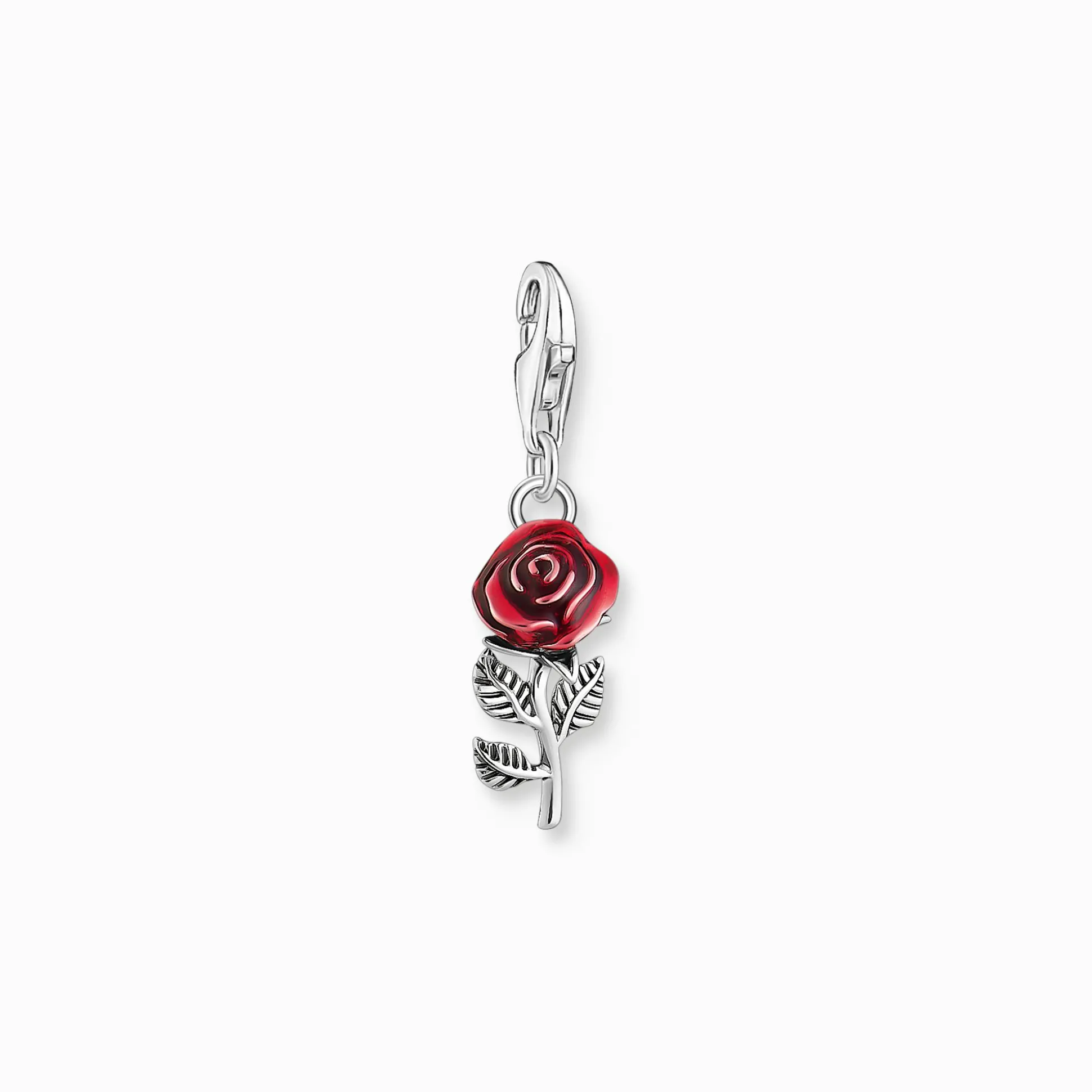 Discount Breloque Charm en argent, rose rouge Femme Charms|Charms