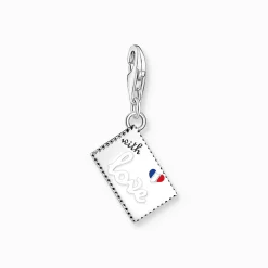 Online Breloque Charm en argent timbre-poste tour Eiffel Femme Charms|Charms