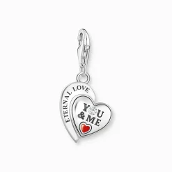 Discount Breloque Charm en argent, cœur YOU&Me Femme Charms|Charms