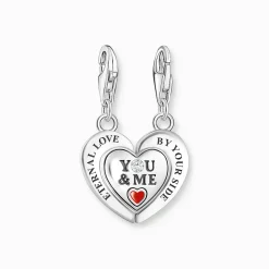 Discount Breloque Charm en argent, cœur YOU&Me Femme Charms|Charms